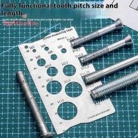 ราคา Feel สกรูเกลียว Pitch Gauge ไม้บรรทัดเครื่องมือวัด Bolt Nut เมตริกเครื่องจักรกลด้ายสกรูตัดเกจวัดมุมรุ่นวัด ใหม่ (28391192556)