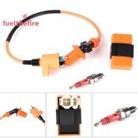 ราคา Feel คอยล์จุดระเบิดแข่ง CDI คอยล์จุดระเบิด หัวเทียนสําหรับ GY6 50cc 125cc 150cc ใหม่ (44757817048)
