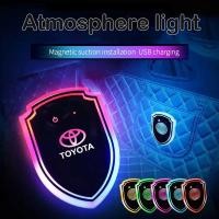 ราคา Toyota รถเท้ารถ ambient light การปรับเปลี่ยนภายในไร้สายสายไฟอัตโนมัติอัจฉริยะ induction footwell โคมไฟสําหรับ Camry Avanza Yaris Vios Innova Rav4 Auris Reiz (27904281284)