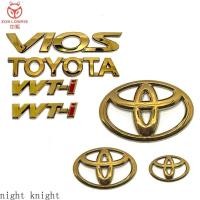 ราคา Toyota Vios Gen2 ncp93 gen3 โลโก้พวงมาลัยกระจังหน้า โลโก้ท้ายรถ โลโก้หน้าและหลัง สีทอง (27354876521)