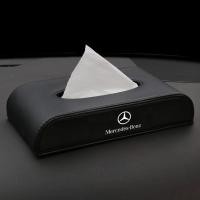 ราคา คุณภาพสูงหนังรถผู้ถือกล่องกระดาษทิชชูสำหรับ Mercedes Benz W203 W210 W211 W124 W202 W204 AMG E300L E300L S Class C Class c180 glk300 cls clk slk (10755696905)