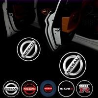 ราคา 2pcs นิสสัน ไฟต้อนรับรถยนต์ ไฟประตู for Nissan Nismo GTR Terra Navara Almera Patrol royale X Trail Sylphy JUKE Leaf (5658110250)