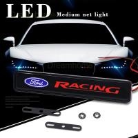ราคา ด้วยไฟ LED รถกระจังหน้าสัญลักษณ์ป้ายสติ๊กเกอร์ With LED light Car Front Grille Emblem Badge Stickers For FORD Mustang Territory RANGER EVEREST FOCUS FIESTA Ecpsport (4192401383)