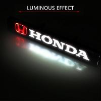 ราคา ด้วยไฟ LED รถกระจังหน้าสัญลักษณ์ป้ายสติ๊กเกอร์ With LED light Car Front Grille Emblem Badge Stickers For Honda CITY Vezel JAZZ CIVIC HRV CRV BRV Accord FIT (3020288510)