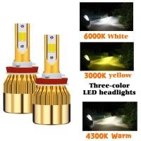ราคา หลอดไฟ LED 6000K 4300K 3000K ไฟหน้ารถ ไฟตัดหมอก H11 H4 H1 H3 H7 H8 HB3 HB4 9005 9006 9012 880 881 H27 H16 (1503653541)
