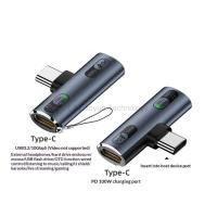 ราคา LIKAIYUE USB 3 2 Gen 2 ประเภท C อะแดปเตอร์เสียง PD 100W Fast Charging อะแดปเตอร์ OTG 2 ใน 1 10Gbps ตัวเชื่อมต่อหูฟังแล็ปท็อป โทรศัพท์มือถือสําหรับ POCO X8Pro X8Pro Max Redmi note15Pro 5G (57559697177)