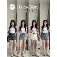 ราคา กระโปรงยีนส์สั้น เอวสูง มีซับใน No 5531 (29773908661)