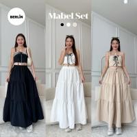 ราคา กระโปรงยาว สีพื้น เนื้อผ้าดี เอวสม็อค No N 1 (25667126439)