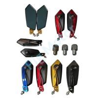 ราคา กระจก 5 เหลี่ยม ทรง KOSO ใบไม้ สีทูโทน พร้อมน็อต ใส่ HONDA YAMAHA ทุกรุ่น กระจกแต่ง กระจกมองข้าง ราคาต่อ 1 คู่ (27400361447)
