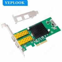 ราคา 2 พอร์ต SFP การ์ดเครือข่าย PCIe 4X 1000Mbps 1G ไฟเบอร์ออปติก Gigabit Ethernet Lan อะแดปเตอร์สําหรับเดสก์ท็อปเซิร์ฟเวอร์การ์ดชิปเซ็ต Intel 8256 (51456051331)