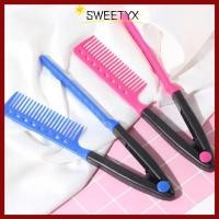 ราคา SWEETYX V Type Hair Straightener Brush Hairdress Tool DIY Hairdressing Combs แฟชั่นผมจัดแต่งทรงผมธรรมชาติพับ Curling Comb ผม (57103193452)