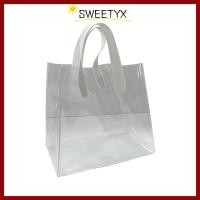 ราคา กระเป๋าโท้ต SWEETYX กระเป๋าพลาสติกใส กระเป๋ากันน้ำพร้อมด้ามจับ (51903197644)