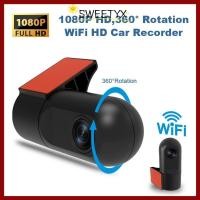 ราคา SWEETYX WiFi Dash Camera การบันทึก HD 360 ดูกล้อง 1080P HD APP ควบคุม IR Night Vision Video Recorder บันทึกการขับขี่ (51351378844)