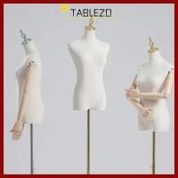 ราคา โมเดลเสื้อผ้า TABLEZO หุ่นร้านขายเสื้อผ้าปรับได้ครึ่งความยาว ฐานเหล็ก พร้อมแท่นโชว์ผ้าคอตตอน หุ่นโชว์ชุดแต่งงาน หุ่นเชิด (50901378929)