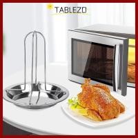 ราคา in stockTABLEZO Chicken Roaster Rack Roaster Rack พร้อมถาด Non stick ไก่ย่างจาน มัลติฟังก์ชั่นแบบพกพาเครื่องมือบาร์บีคิวกลางแจ้ง (50556834089)