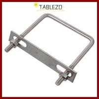 ราคา in สต็อกTABLEZO U Clamp Bolt M10 สแตนเลสสแควร์ U Bolts M10 110 135 มม Silver U Clamp Bolt พร้อมถั่วและแผ่น (50006842429)