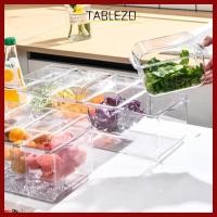 ราคา TABLEZO กล่องเย็นสด พลาสติกกล่องเก็บตู้เย็นโปร่งใส 4 5 กริดที่ถอดออกได้สองชั้นถาดเครื่องปรุงร้านอาหาร (48050750645)