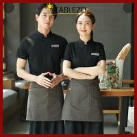 ราคา ผ้ากันเปื้อนพนักงาน TABLEZO ผ้ากันเปื้อนครึ่งผ้าใบกันน้ํา ห้องครัวคราบสั้นพร้อมกระเป๋าบริกรชุดร้านกาแฟโรงแรมเชฟ (42777900192)