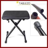 ราคา จัดส่งจากประเทศไทยTABLEZO สตูลเปียโนพับได้ เก้าอี้เปียโนพับเหล็กปรับได้ คีย์บอร์ดสตูลคีย์บอร์ดสีดําแบบพกพา (45608151589)