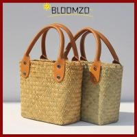 ราคา ในสต็อก BLOOMZO กระเป๋าสานจากฟางธรรมชาติ ทำมือ สำหรับวันหยุดและชายหาด มีความจุมาก ใช้งานได้หลายโอกาส (53458565811)