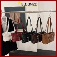 ราคา กระเป๋าสะพายข้าง BLOOMZO กันน้ำได้ด้วยซิป สีดำและน้ำตาล เข็มขัดPUแบบรถจักรยานยนต์สำหรับผู้หญิง (50408560682)