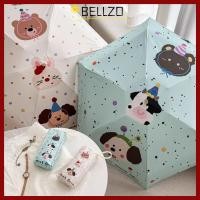 ราคา ร่มกันแดด BELLZO ร่มกันแดดแบบพับได้ดีไซน์ซี่โครง 6 เส้น ร่มกันฝนขนาดเล็กกันลมป้องกันรังสียูวี (53209695325)