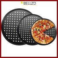 ราคา จัดส่งจากประเทศไทยBELLZO กระทะพิซซ่าแบบมีรู 10 11 12 นิ้ว Mupti Purpose Pizza ถาดอบ เหล็กคาร์บอนทรงกลมทนทาน Non Stick Baking Tools Crispy Bubbly (48959387258)