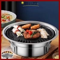 ราคา เตาอบบาร์บีคิว BELLZO 2in1 สแตนเลสเตาอบย่างบาร์บีคิวเกาหลี ถาดอบถ่านไร้ควันแบบพกพาไม่ติดหม้อเตาอบบาร์บีคิวแคมป์ปิ้งปิคนิค (53450092131)