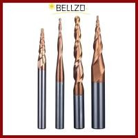 ราคา จัดส่งจากประเทศไทยBELLZO CNC แกะสลัก Bit Solid Carbide Tapered Ball Nose Tapered Ball Nose End Mill Spiral Endmill (56107814381)