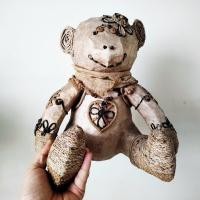 ราคา งานวินเทจหายาก ตุ๊กตาหมีเปเปอร์มาเช่ Paper Mache งานฝีมือเก่าเก็บมากกว่า 15 ปี สูง 30 ซม สภาพสวยสมบูรณ์ครับ (55053905191)