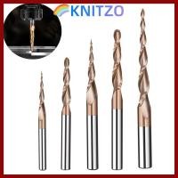 ราคา in stockKNITWO Tapered Ball Nose End Mill Tapered Ball Nose Spiral CNC แกะสลัก Bit Solid Carbide Endmill (54553573359)