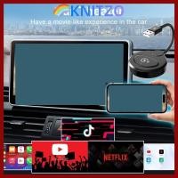ราคา อะแดปเตอร์ CarPlay ไร้สาย KNITZO รองรับวิดีโอ 2 IN 1 CarPlay Video Adapter เอาต์พุตวิดีโอ HD แบบพกพา Fast Connect Plug And Play Wired to Wireless Converter Car (48209699510)