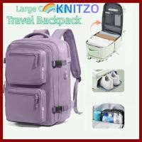 ราคา KNITZO กระเป๋าเป้เดินทาง พกบนกระเป๋าเดินทางสีทึบ กันน้ําพร้อมที่เก็บรองเท้าหลายกระเป๋าการเดินทางเพื่อธุรกิจ Satchel สําหรับผู้ชายผู้หญิง (42967626640)