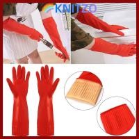 ราคา ปลาค็อดKNITZO ถุงมือยางสําหรับงานหนัก 1 คู่ ถุงมือล้างรถทนสารเคมียาวพิเศษ อุปกรณ์ครัวกรดทนน้ํามันกันน้ําหนาป้องกันถุงมือซักผ้า (52705521701)