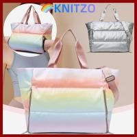 ราคา KNITZO Women Gym Bag กระเป๋ากีฬาความจุขนาดใหญ่กันน้ํา คุณภาพสูงเปียกและแห้งแยกไนลอนนุ่ม Tote Bag Gym Yoga Travel (50553569214)