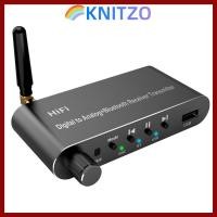 ราคา KNITZO Digital Optical to 3 5 mm 4 in 1 พร้อม Bluetooth 5 1 Receiver Digital to Analog Audio Converter Aluminium Alloy พร้อม Remote Coax to Analog L R RCA 3 5 mm (53952112191)