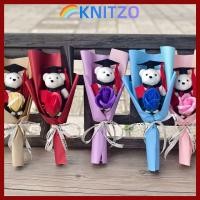 ราคา KNITZO ช่อดอกไม้หมีรับปริญญา ช่อดอกไม้สบู่ดอกทานตะวันของขวัญสุดชิค ของเล่นตุ๊กตาน่ารักการ์ตูนตุ๊กตาหมีวันเกิด Party (48108148858)