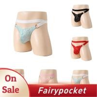 ราคา Men s ลูกไม้ซีทรู G String สตริงสำหรับผู้ชาย (44374294884)