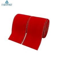 ราคา ริบบิ้นผ้าซาตินกํามะหยี่สีแดง 5 หลาขอบทองหรูหราสําหรับตกแต่ง (28513484839)