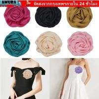 ราคา เข็มกลัดดอกไม้ม้วน AMURA เข็มกลัดแฮนด์เมด 7 ซม ดอกไม้หน้าอกผ้า DIY (46710136620)