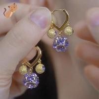 ราคา ต่างหูทุเรียนคริสตัลสีม่วงออกแบบผลไม้น่ารักเงาคริสตัลฝังสไตล์แฟชั่นที่ไม่ซ้ํากันสวมใส่ทุกวันน้ําหนักเบาสบายสร้างสรรค์ผู้หญิงเครื่องปร (49609172280)