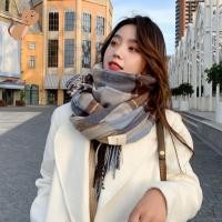 ราคา ผ้าพันคอฤดูหนาวของผู้หญิงแฟชั่นผ้าพันคอลายสก๊อตยาวอบอุ่นผ้าคลุมไหล่ผ้าห่มลายสก๊อตขนาดใหญ่ (52556280997)