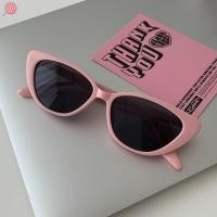 ราคา Pink Cat Eye แว่นตากันแดดผู้หญิงฤดูร้อนแว่นตากันแดดครีมกันแดด Retro แฟชั่นแว่นตา (55558707422)