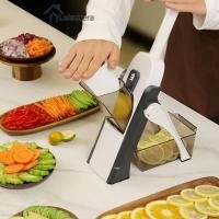 ราคา เครื่องหั่นผักอเนกประสงค์ เครื่องหั่นมันฝรั่ง เครื่องหั่นผักในครัวเรือน เครื่องขูดแบบพับได้ (41556355415)