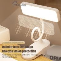 ราคา โคมไฟ LED ถนอมสายตาแบบชาร์จไฟได้ โคมไฟข้างเตียงในห้องนอนหอพัก โคมไฟตั้งโต๊ะแบบหนีบสำหรับการเรียนรู้ (43056040513)