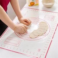 ราคา แผ่นรองนวดซิลิโคน แผ่นซิลิโคนนวดแป้ง ที่รองทำขนมเบเกอรี่ สีแดง 80ซม silicone baking sheet (45809322464)