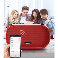 ราคา ลำโพงวิทยุ เครื่องเล่นเสียงวิทยุ FM รองรับ USB Bluetooth TF AUX มัลติฟังก์ชั่นสีแดง ห่อสวย ฟัง สวดมนต์ เทศนา (57606664364)
