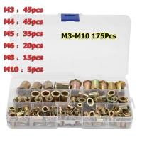 ราคา หมุดเหล็กคาร์บอน กับลูกรีเวทนัท M3 M12 สําหรับยึดน็อต รีเวทนัท rivet nut กล่องรวมขนาด (55203120504)