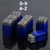 ราคา 0 9 A Z ชุดเหล็กตอก ตัวเลขพร้อมตัวอักษรภาษาอังกฤษ ตัวตอกเลข ตัวตอกอักษร Metal stamping kit ขนาด 6 มม (54806708560)