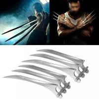 ราคา 1 คู่ กรงเล็บวูล์ฟเวอรีน อุปกรณ์ประกอบฉากกรงเล็บคอสเพลย์ 1 1 X Men Logan Wolverine Claws (45509256027)